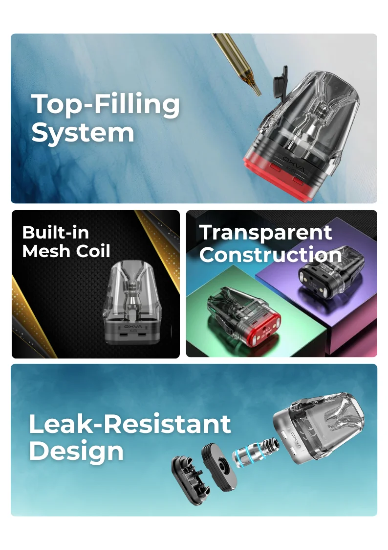 OXVA Xlim Pods V3 Replacement Pods Key Features
