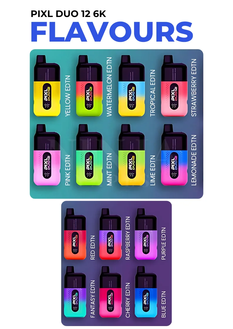PIXL DUO 12 6K Puffs Flavours