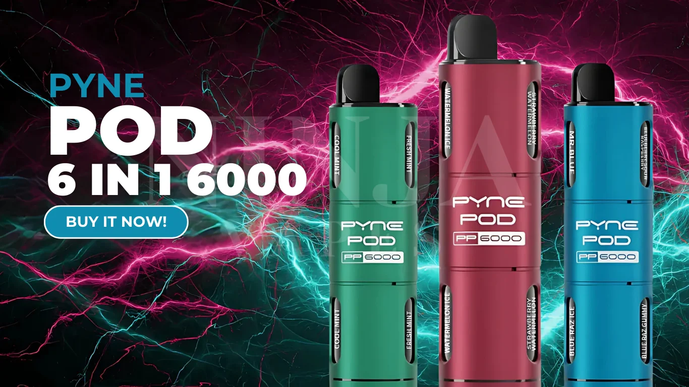 PYNE POD 6-in-1 6000 Puffs Vape Kit