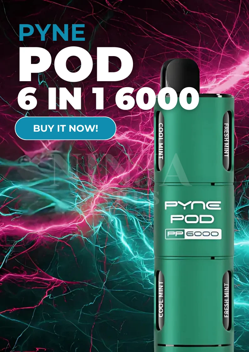 PYNE POD 6-in-1 6000 Puffs Vape Kit