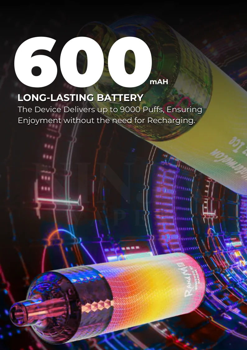 RandM Fumot T9000 Rechargeable 600mAh Battery