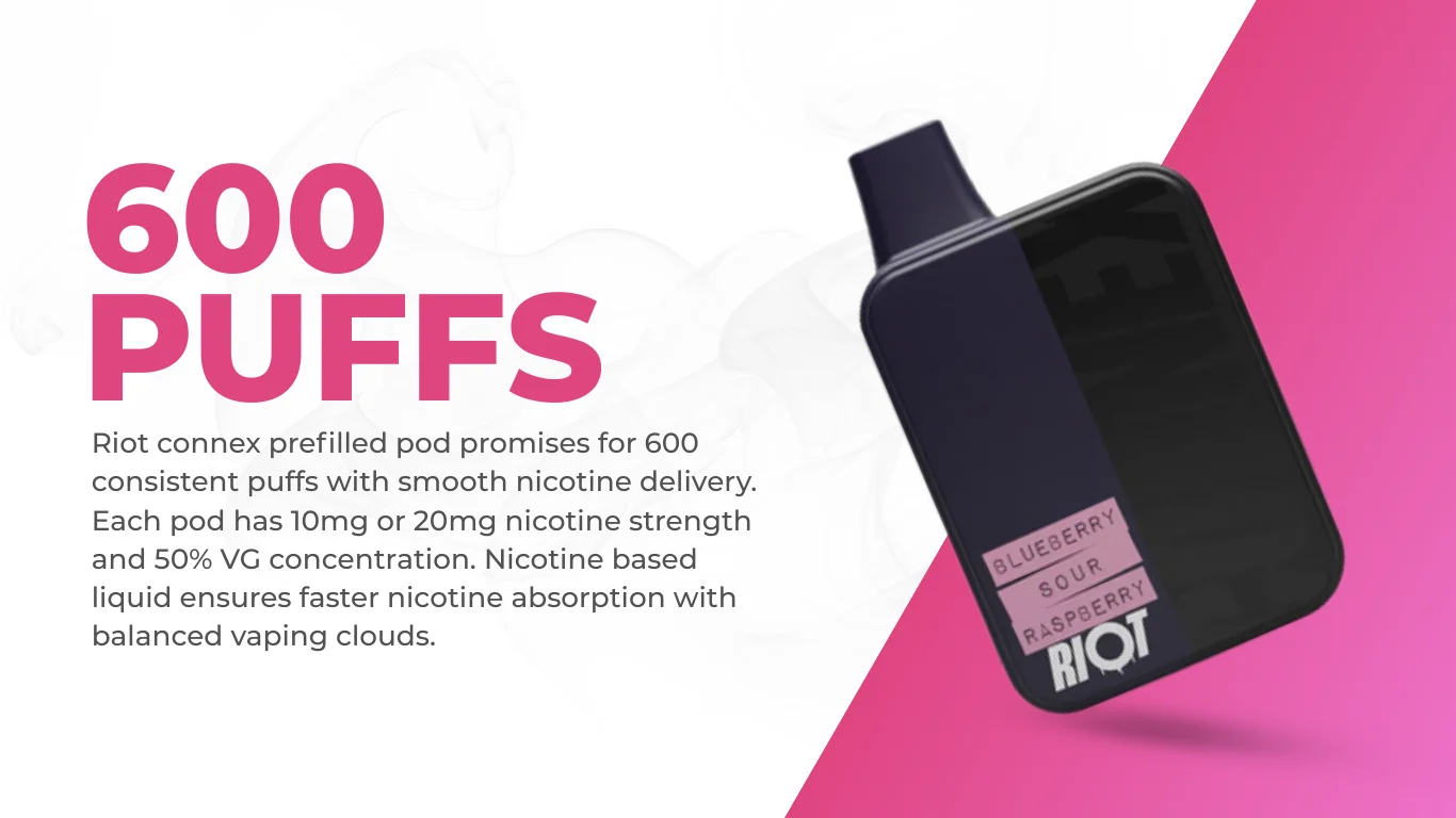 Riot Connex pre filled pods
