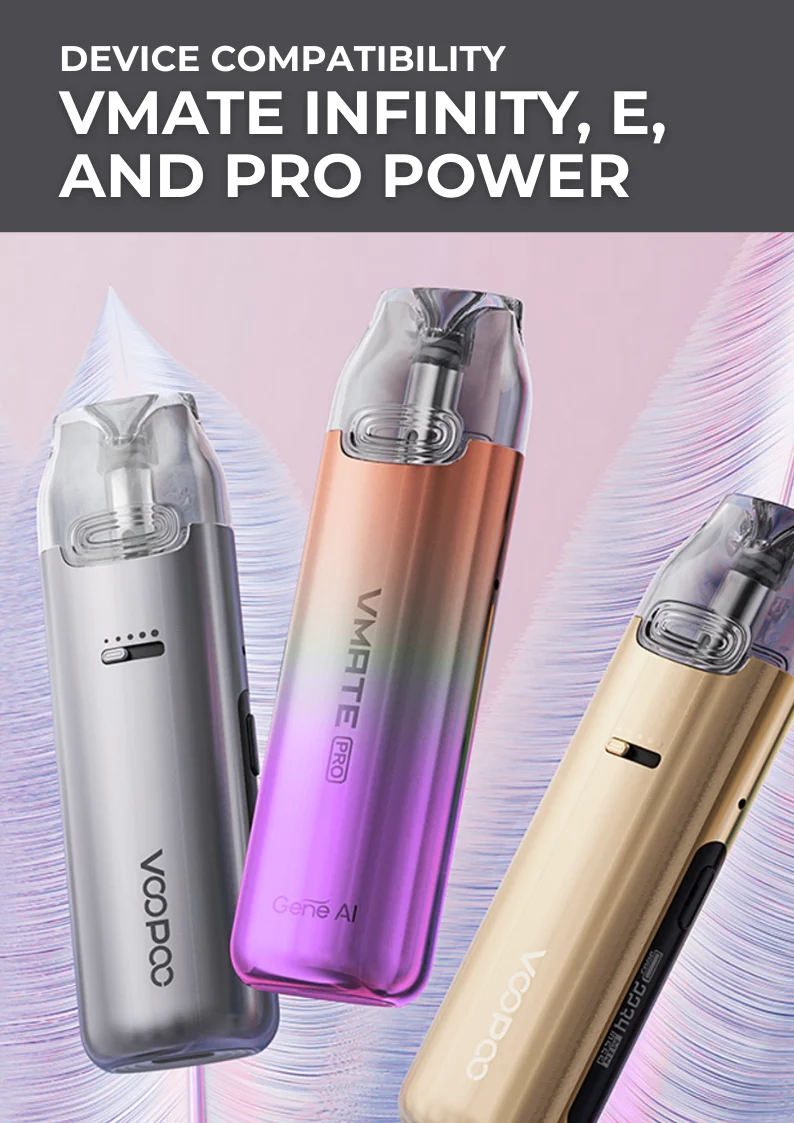 Specifications of Voopoo Vmate V2 Replacement Pods