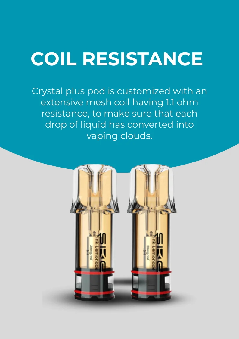 Unique Features Of Crystal Plus Prefilled Pod 