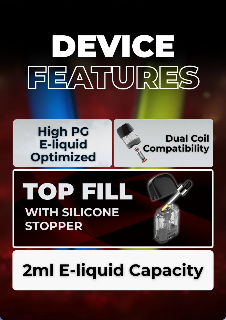 Uwell Caliburn G Replacement Pods Key Features