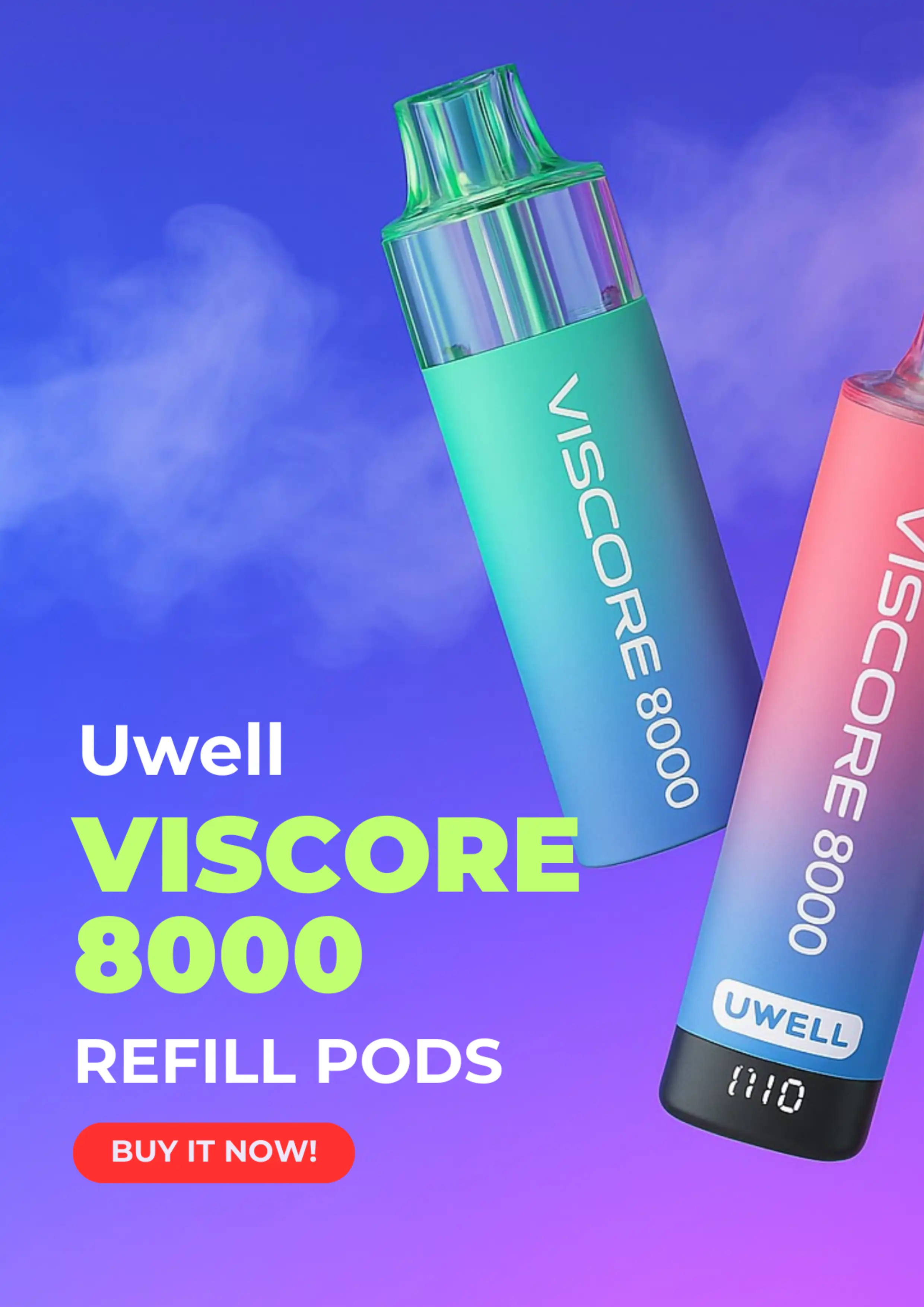 Uwell Viscore 8000 Refillable Pod and Refill