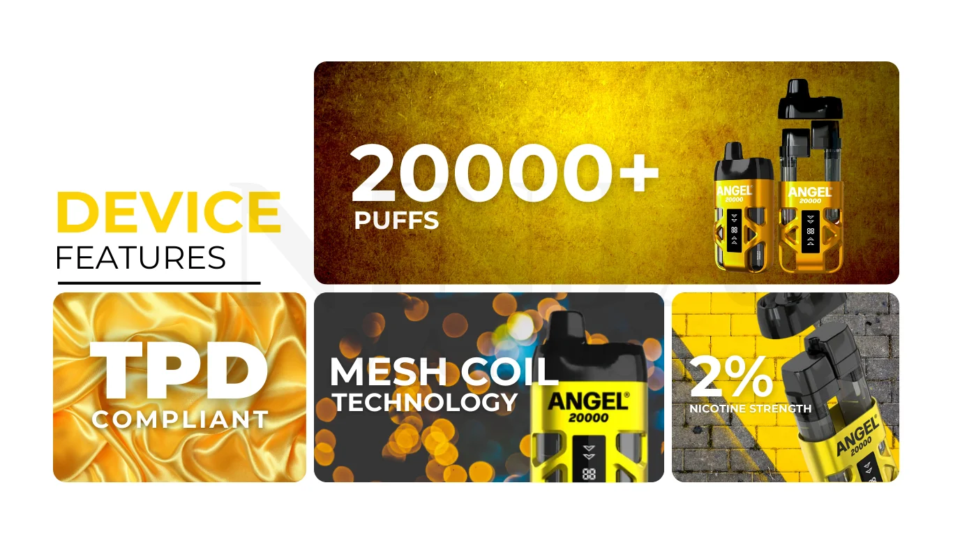 Vapes Bar Angel 20000 Puffs Vape Kit Buy 1 Get 1 Free