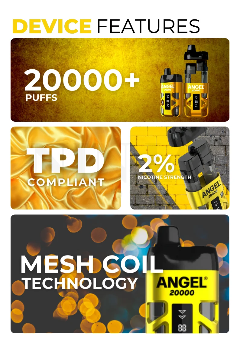 Specifications of Vapes Bar Angel 20000 Puffs Vape Kit