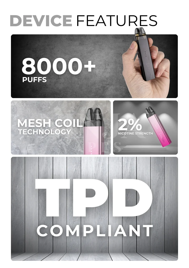Vaporesso Deliciu Mate Key Specifications