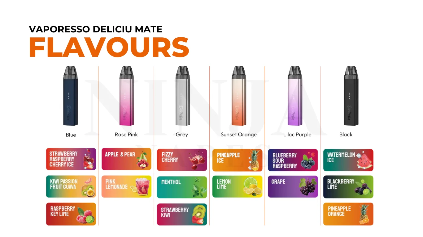 Vaporesso Deliciu Mate Prefilled Pod Kit Flavours