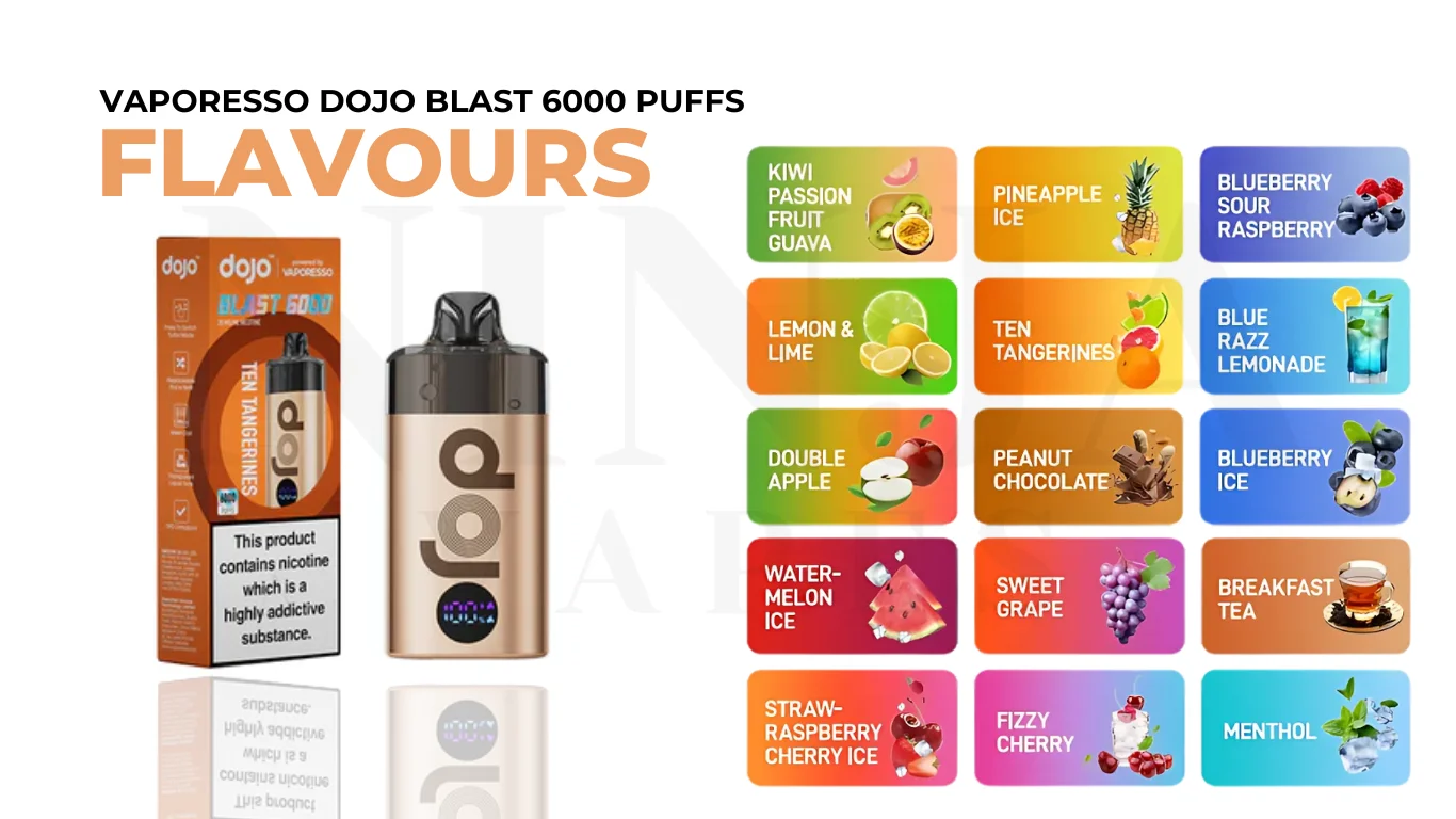 Vaporesso Dojo Blast 6k Puffs Vape Kit Flavours