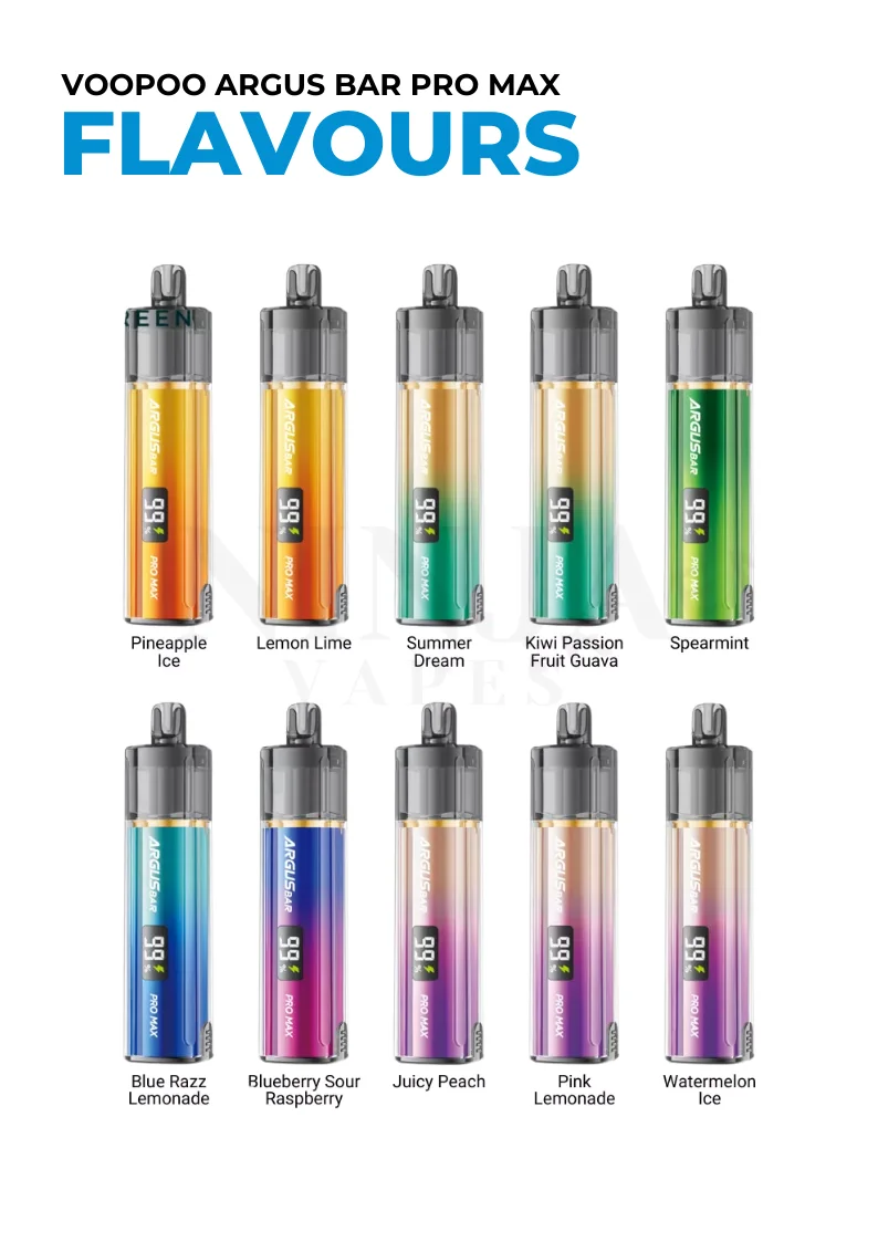 Voopoo Argus Bar Pro Max Flavours