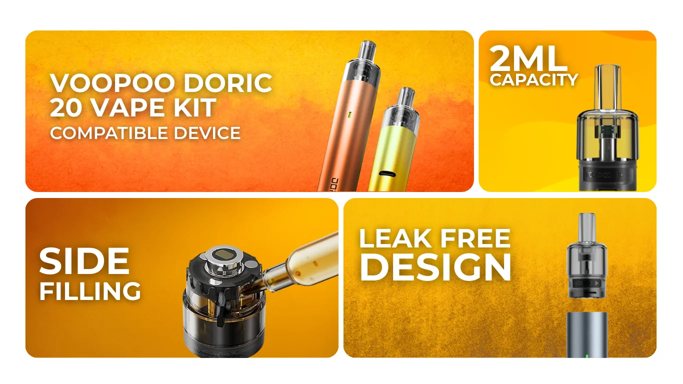 Voopoo ITO Empty Replacement Pods Key Features