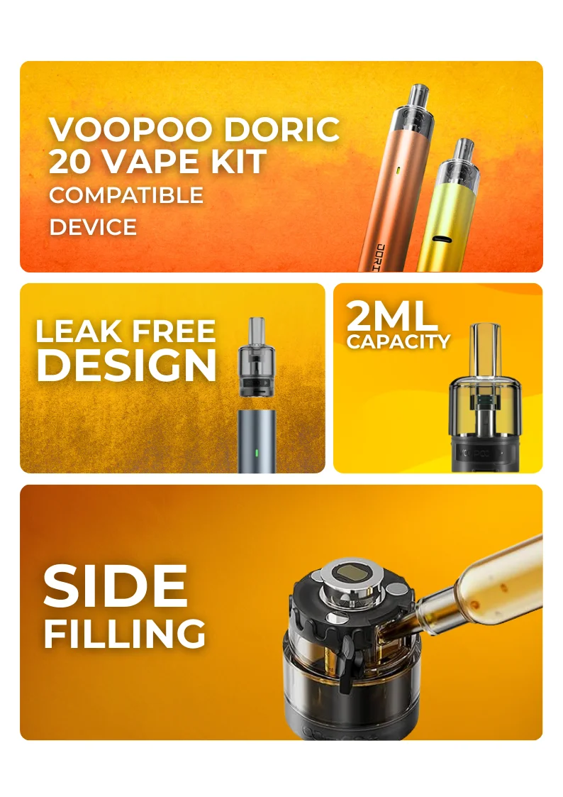Voopoo ITO Empty Replacement Pods Key Features