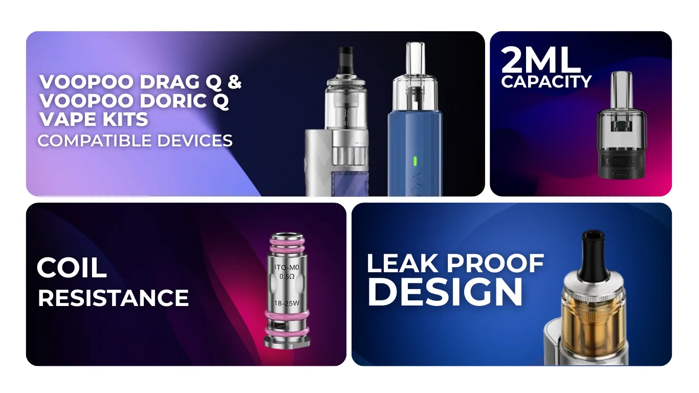 VooPoo ITO-X Replacement Pod Key Features