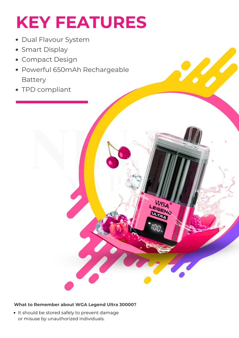 Why Choose the WGA Legend Ultra 30000 Puffs Vape
