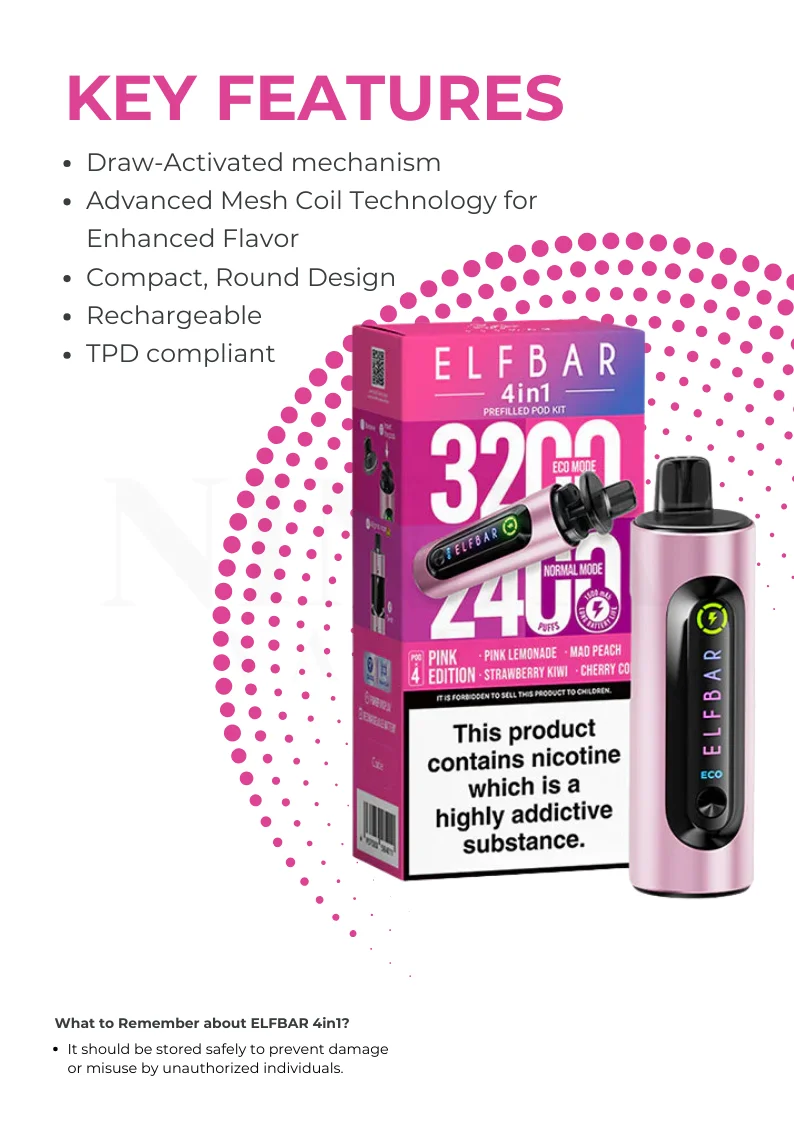 What Makes ELFBAR 4 in 1 Pod Vape Kit Stand Out