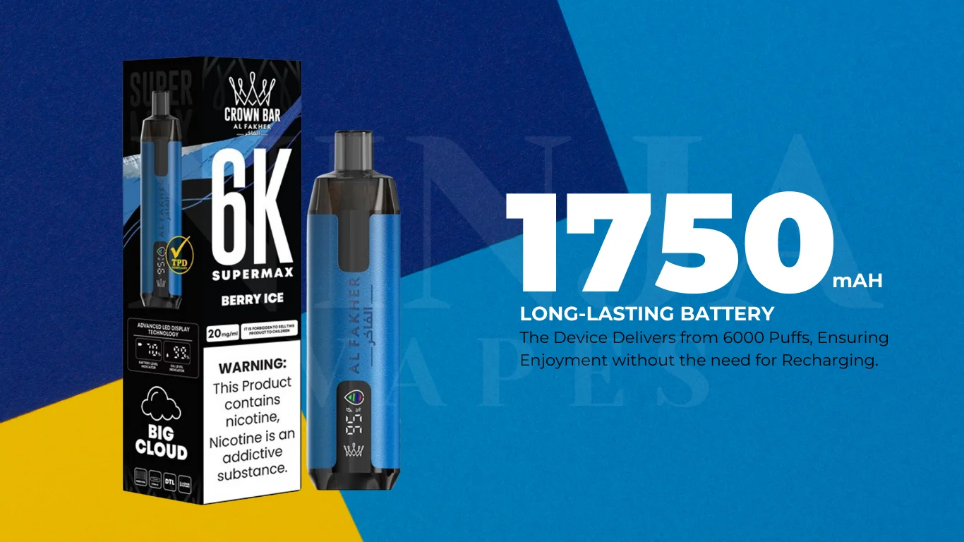 Why Al Fakher Supermax 6000 Puff Vape Stands Out