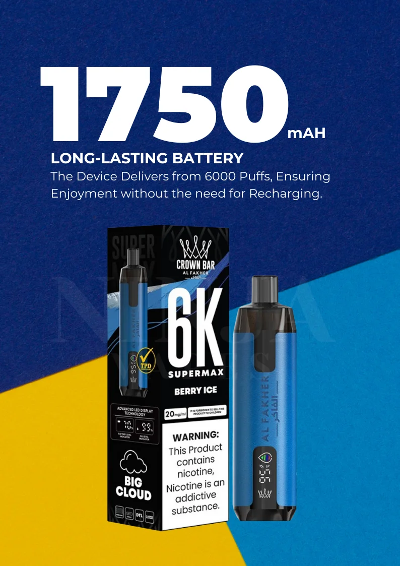Why Al Fakher Supermax 6000 Puff Vape Stands Out